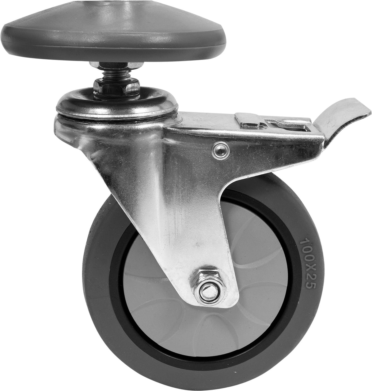 Nerūdijančio plieno serviravimo vežimėlis su 2 lentynom įgilintas (YG-09099)