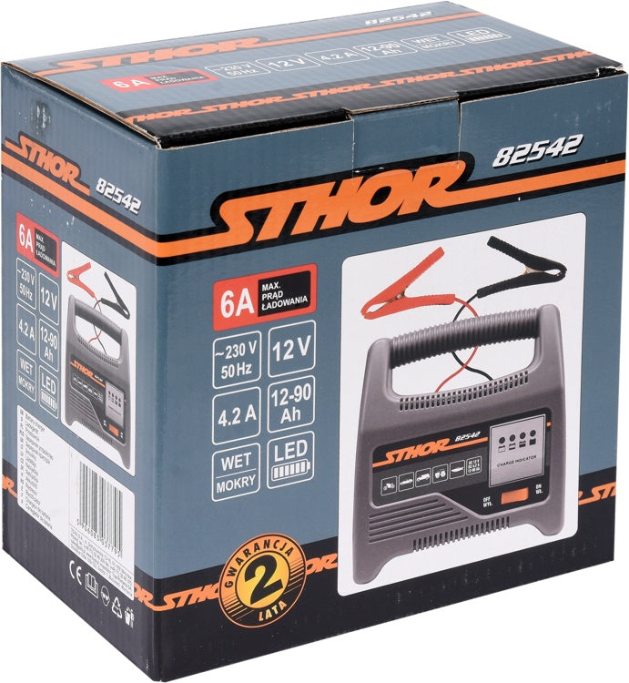 Pakrovėjas akumuliatoriams | 6A / 12V / 90 Ah | LED (82542)