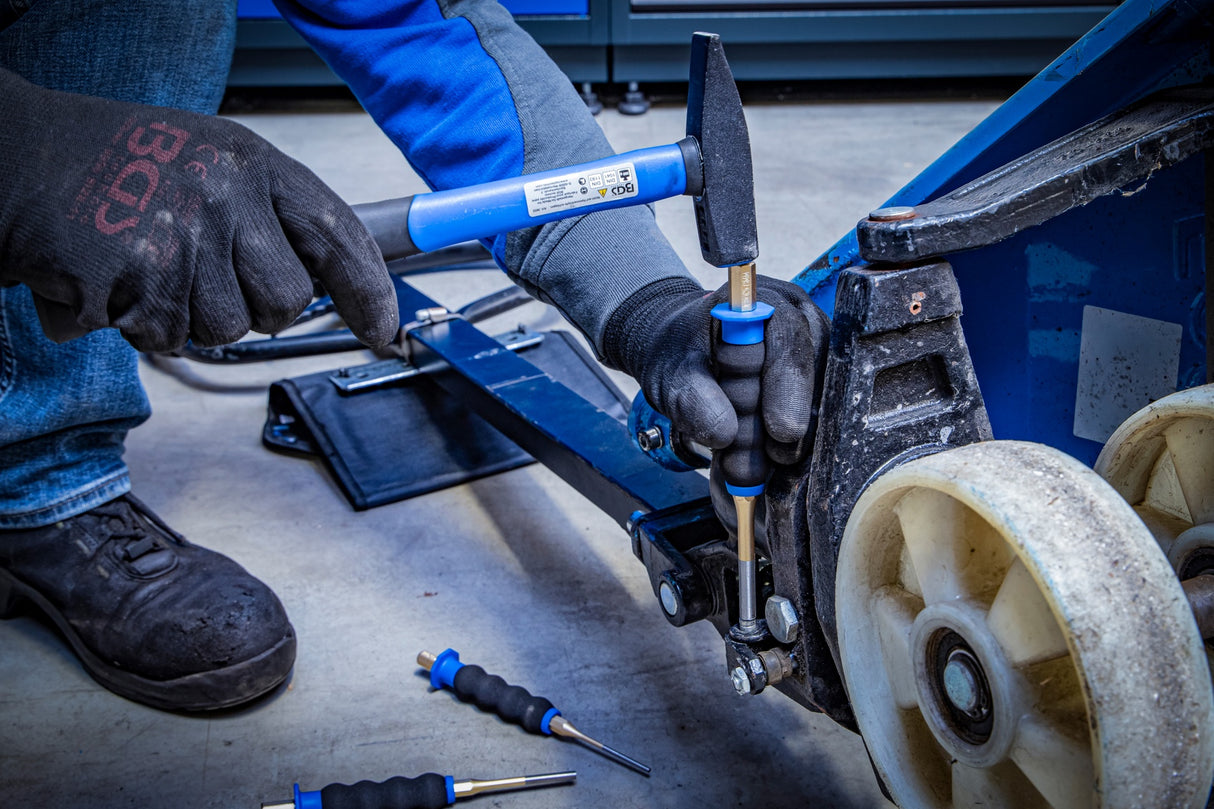 Bukų išmušėjų rinkinys | neslidi ergonomiška rankena | 180 mm | 3 - 8 mm | 6 vnt. (74591)