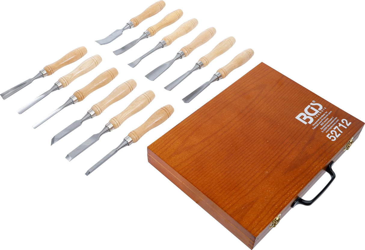 Kaltų medžiui / drožinėjimui rinkinys | 12 vnt. (52712)