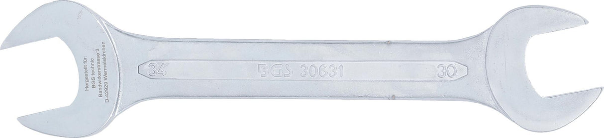 Dvigubas atviras veržliaraktis | 30 x 34 mm (30631)