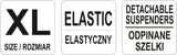 Apsauginis juosmens diržas su petnešom | XL dydis (YT-742401)