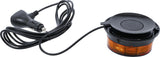 Besisukantis įspėjamasis švyturėlis | geltonas | su magnetu | 12 V / 24 V | Ø 130 mm (70342)