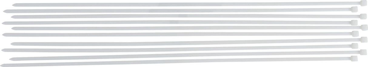 Suveržimo dirželių asortimentas | balti | 8,0 x 800 mm | 10 vnt. (80775)