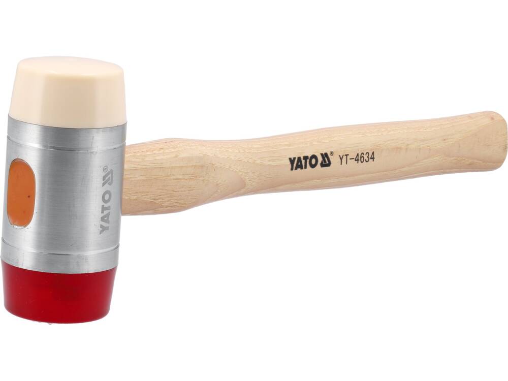 Plaktukas PU / nailonas | Hickory rankena | Ø 60 mm (YT-4634)