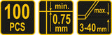 Juostos plytelių lyginimui | 100 vnt. (04681)