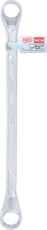 Raktas kilpinis lenktas | 16x17 mm (1214-16x17)