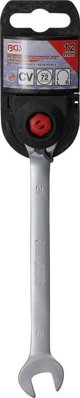 Kombinuotas raktas su terkšle | su reversu | 12 mm (6612)