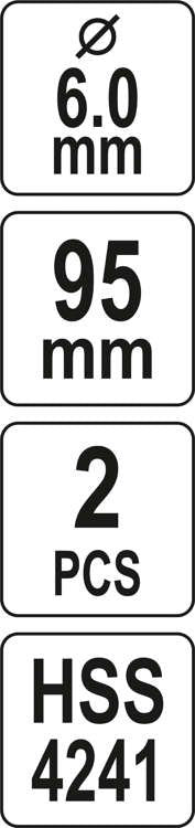 Centro grąžtai | YT-43991 / YT-43992 laikikliams | 2 vnt. (YT-43994)