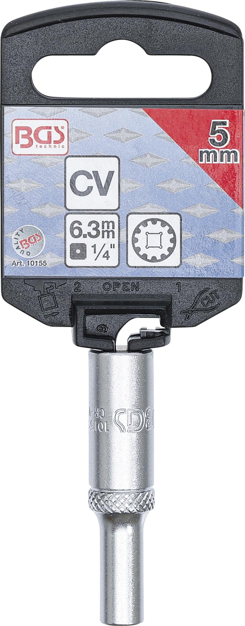 Galvutė daugiafunkcinė ilga | 6,3 mm (1/4") | 5 mm (10155)