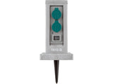 Outdoor socket in imitation stone box | IP44 | 4 X 230V (YT-81273)