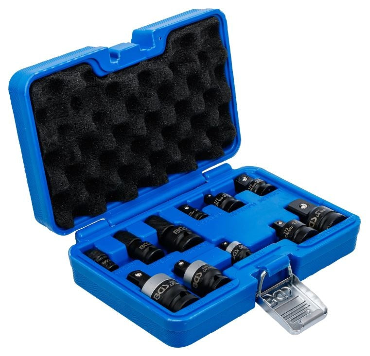 Smūginių adapterių ir šarnyrų rinkinys | 6.3 mm (1/4"), 10 mm (3/8"), 12.5 mm (1/2") | 11 vnt (25146)