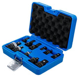 Smūginių adapterių ir šarnyrų rinkinys | 6.3 mm (1/4"), 10 mm (3/8"), 12.5 mm (1/2") | 11 vnt (25146)