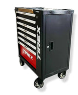 Įrankių spintelė ant ratukų | metalinis starviršis | su įrankiais | 7 stalčiai / 1 durelės | 322 įrankiai (H7002)