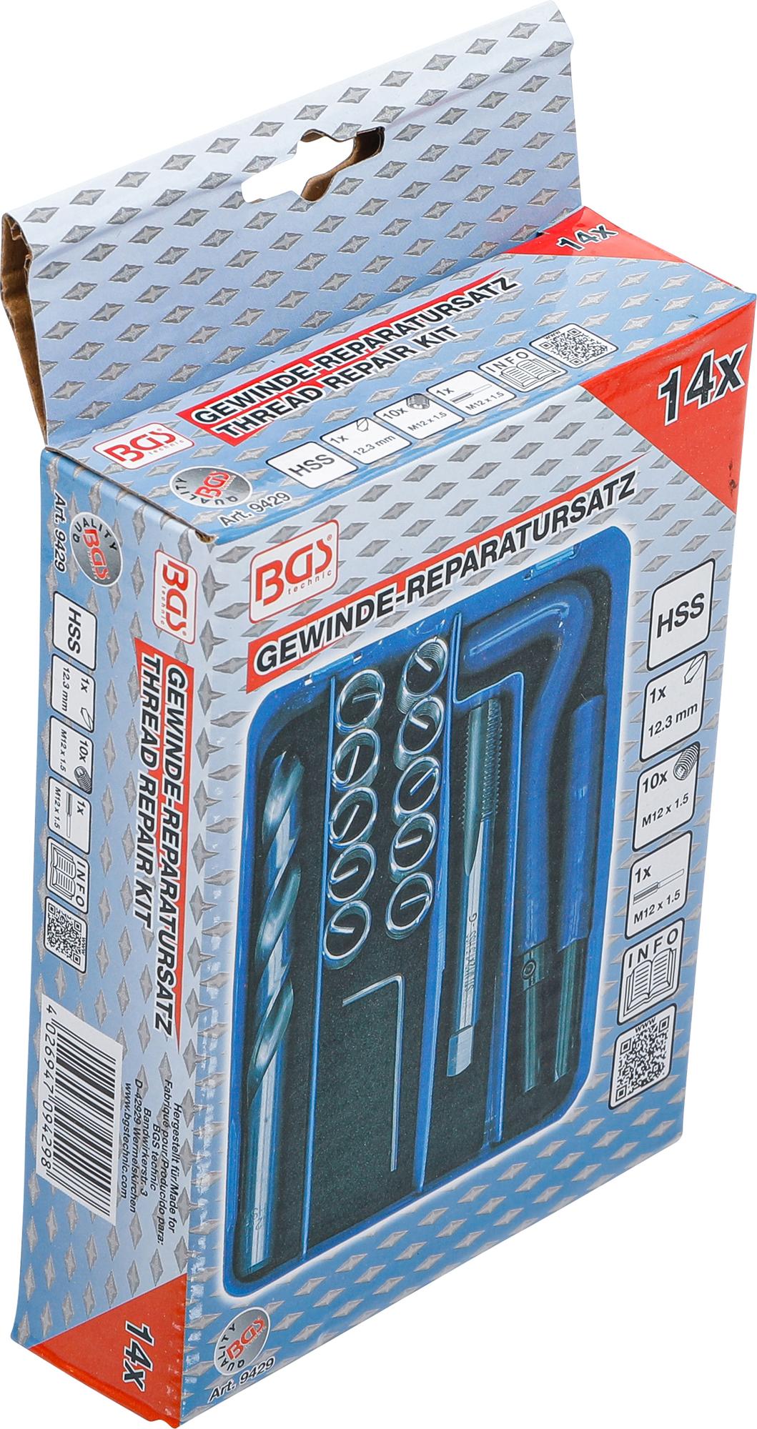 Sriegio remonto rinkinys | M12 x 1,5 | 14 vnt. (9429)