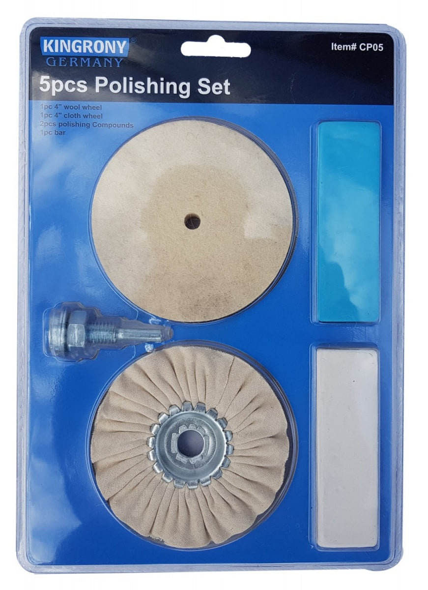 Poliravimo padų ir pastos rinkinys | Ø 100 mm | 5 vnt. (CP05)