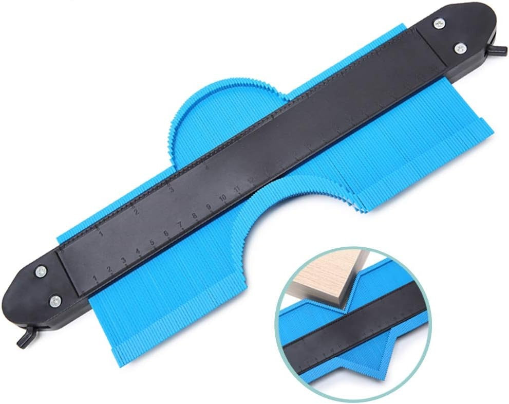 Kontūrų matuoklis/ šablonas/ trafaretas profiliams | su fiksacija | 250 mm (CG10P)