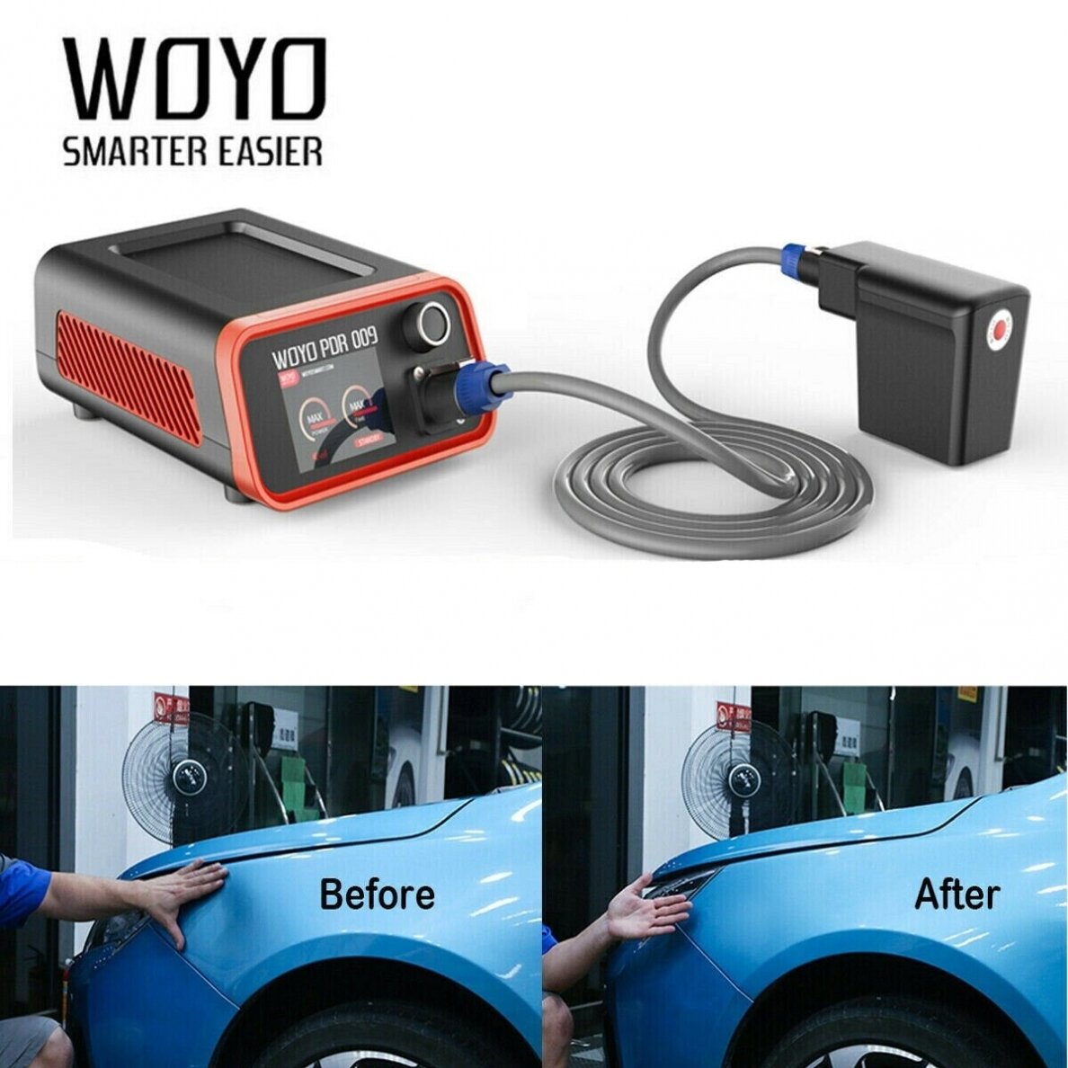 Kėbulo įdubų šalinimo įrankis | indukcinis | aliuminis | Woyo (PDR009)