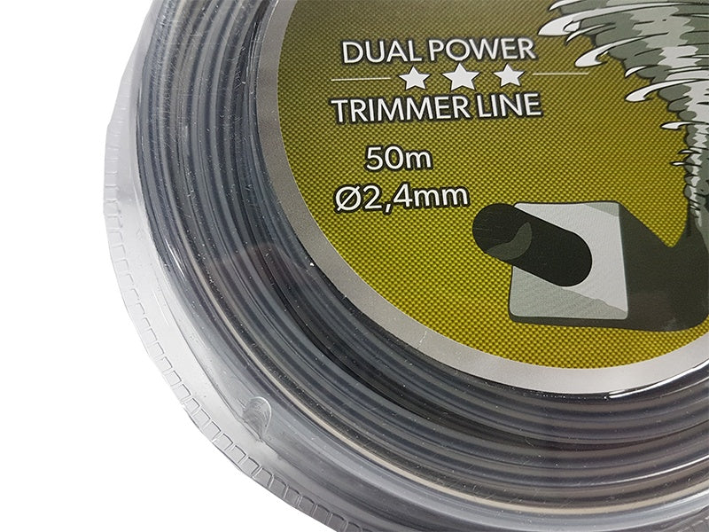 Valas žolei trimeriams | kvadratinis / sustiprintas | 2.4 mm x 50 m (M830840)