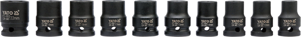 Набор ударных головок, шестигранные | 12,5 mm (1/2") | 10 - 22 mm | 10 шт.