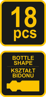 Įrankių rinkinys dviračiams  (butelio forma) 18vnt. (77795)