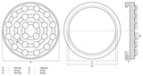 Guminis padas | auto keltuvams | Ø 123 mm (7043)