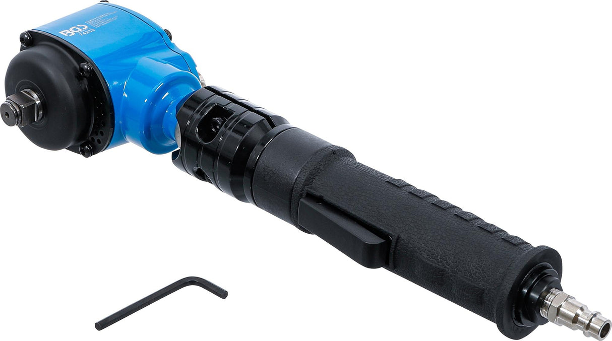 Pneumatinis smūginis veržliasukis | 12,5 mm (1/2") | kampinis | su pasukama ir pakreipiama galvute | 650 Nm (74232)