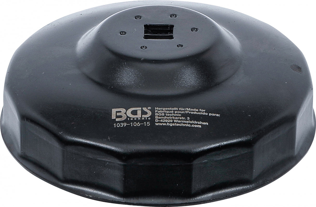 Lėkštelė tepalo filtrui | 15-kampų | Ø 106 mm | Fiat Ducato (1039-106-15)