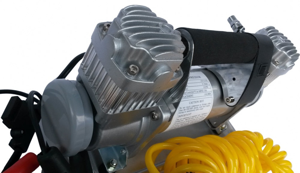 Oro kompresorius | 2x40 mm cilindrai | DC12V | 150psi 150L/min (BST1015)