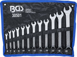 Kombinuotas raktų rinkinys | 6 - 22 mm | 12 vnt. (30501)