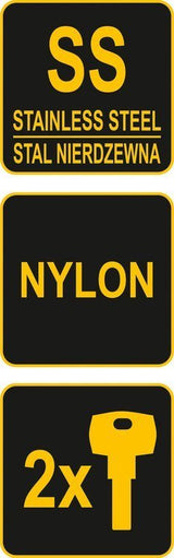 Spyna su SS trosu | 45 mm | atspari vandeniui (77105)