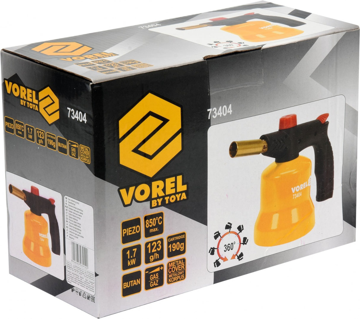 Dujinė lempa | su pjezo uždegimu | 360° (73404)