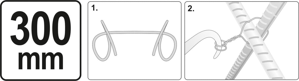 Automatinis vielos armatūros susukiklis | 310 mm (YT-54233)