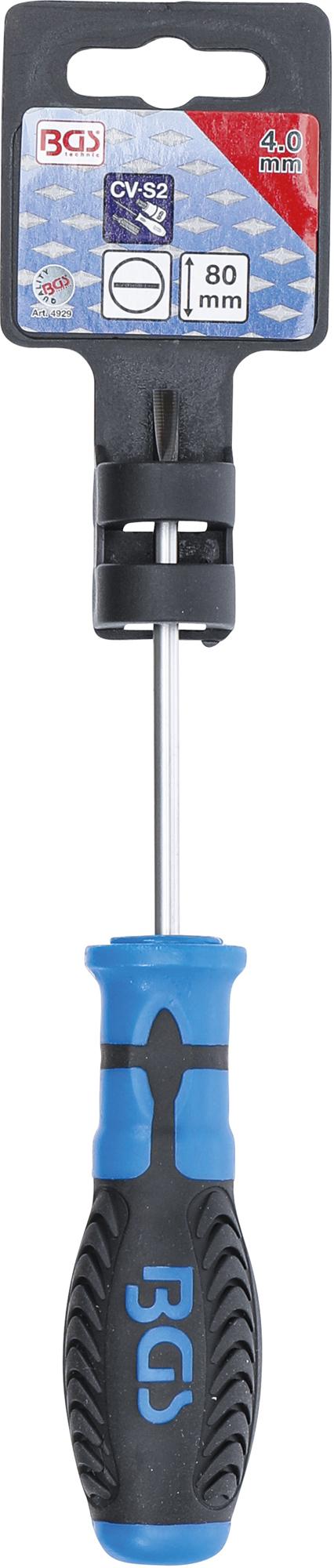 Atsuktuvas | Plokščias Slot SL 4 mm | Ašmenų ilgis 80 mm (4929)