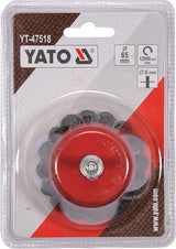 Šepetys vielinis puodo tipo su kotu | susuktas | 65 mm (YT-47518)