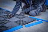 Plastikinės plytelės-kampinių elementų-komplektas | Paspaudimo sistema | 57 x 57 x 18 mm | 10 vnt. (74548)