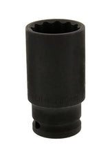 Galvutė ilga smūginė plonasienė 12 kampų | 12,5 mm (1/2") | 35 mm (KR121035)