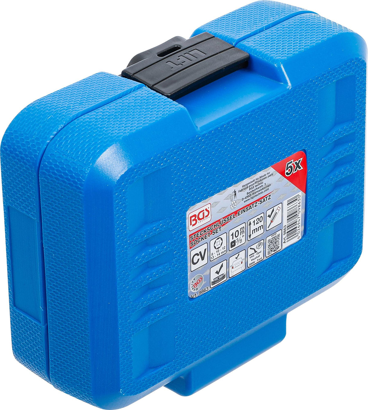 Galvučių rinkinys | Ypač ilgos | bamperiai/galiniai žibintai/durų vyriai | 10 mm (3/8") | SW 8 - 14 mm | 5 vnt. (9863)