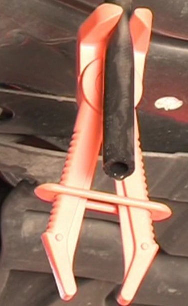 Žarnų užspaudimo replės lenktos 90° | Ø10, Ø15 ir Ø24 mm | 3 vnt. (MG50710)