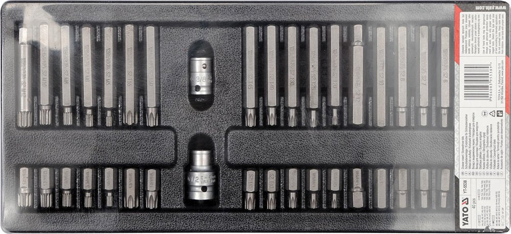 Įrankių rinkinys į vežimėlius-antgaliai 40vnt. (YT-5538)