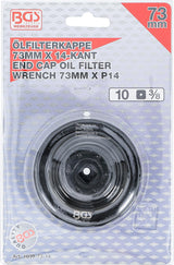 Lėkštelė tepalo filtrui | 14-kampų | Ø 73 mm | Lexus, Toyota (1039-73-14)