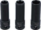 Specialių smūginių galvučių rinkinys | 12,5 mm (1/2") | 17/19/21 mm | 3 vnt. (80003)
