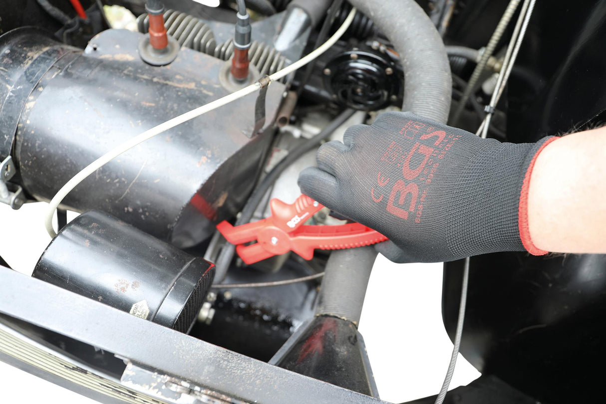 Žarnų užspaudimo replės lenktos su fiksavimo mechanizmu | 220 mm (9274)