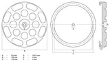 Guminis padas | auto keltuvams | Ø 120 mm (7051)