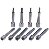 Kiauryminių galvučių komplektas amortizatoriams su terkšle | 18 vnt. (ST018)