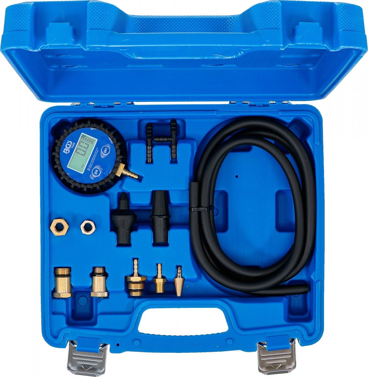 Vakuuminis ir kuro siurblio testeris | skaitmeninis | su adapterių tinklu (74436B)