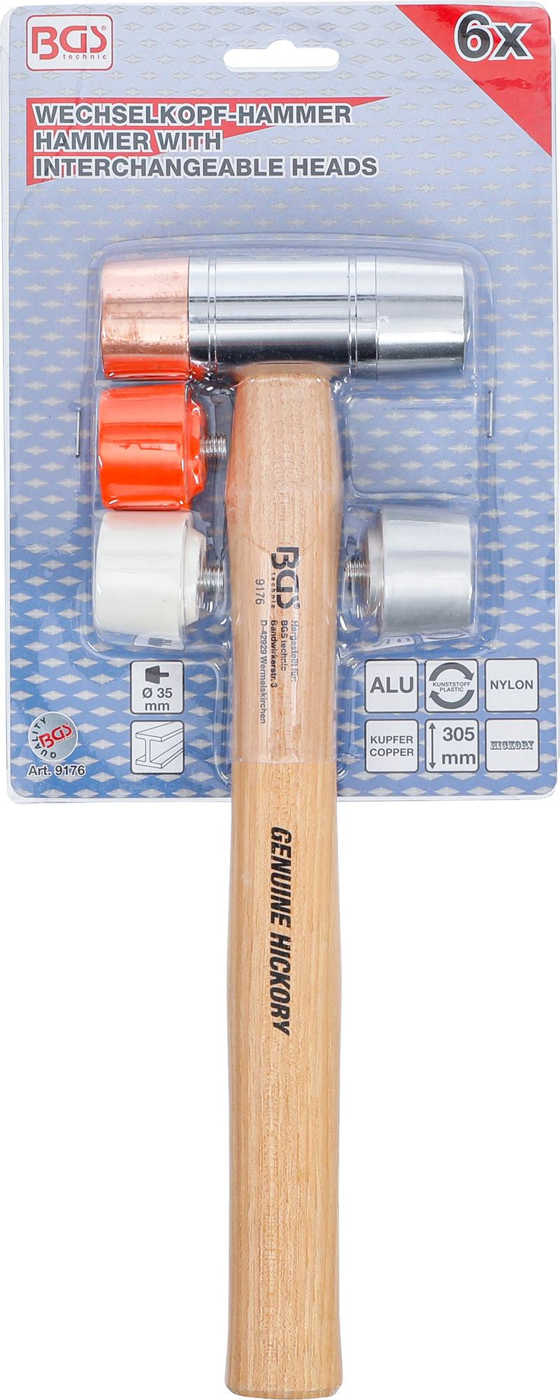 Plaktukas su keičiamomis galvutėmis | Ø 35 mm (9176)