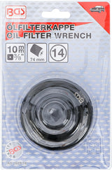 Tepalo filtro lėkštelė | 14 kampų | Ø 74 mm | Mercedes-Benz, VW (1019-74)