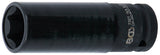 Galvutė smūginė ilga plonasienė | su plastikine apsauga | 12,5 mm (1/2") | 20.5 mm (7321)