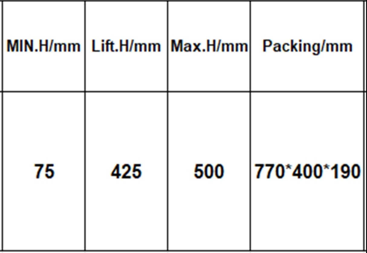 Domkratas su ratukais pažemintas | dvigubas stūmoklis | greitas kėlimas | 75- 500 mm | 3.0 t (LFJ3D)